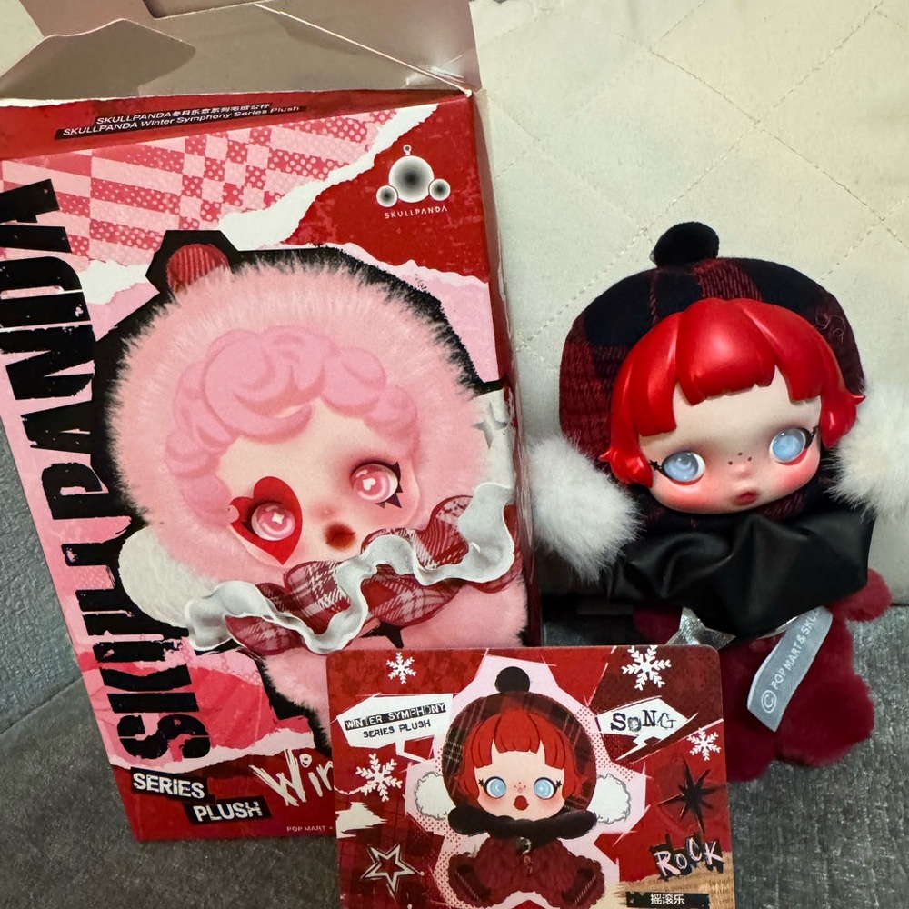 Pop Mart Skullpanda Series Plush Doll - new and confirmed ‘ROCK ON’